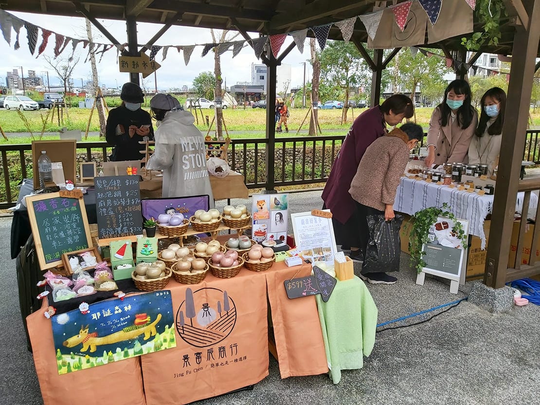 耶誕市集擺攤